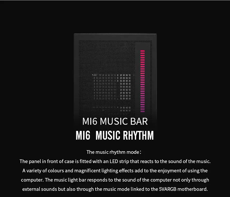 MI6 music bar with LED sound spectrum display.